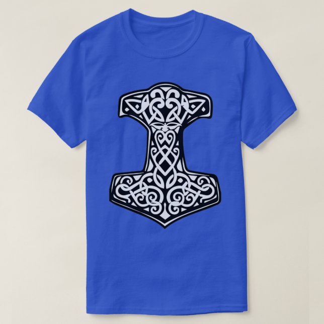 Mjolnir Thorx27s Hammer Viking Rune T Shirt (Design framsida)