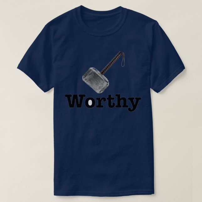 Mjolnir värdig t shirt (Design framsida)