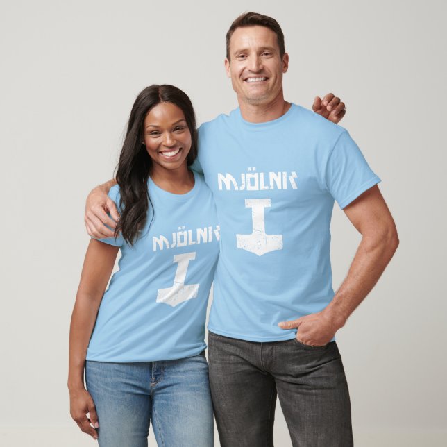 mjolnir_white_delete tee shirt (Unisex)