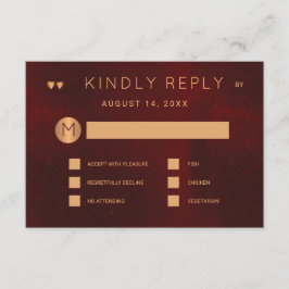 Mjölsalternativ för mörk av burgundmetall av koppa inbjudningar