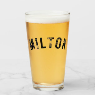 Mjölton MORSA Rustic Print Drinking Tumbler Glass Glaskopp
