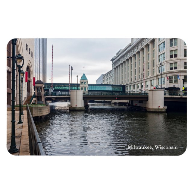 Mjölwaukee i innerstaden och arkitektur magnet (Horisontell)