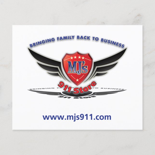 MJ'S 911 Store Flygblad (Framsidan)