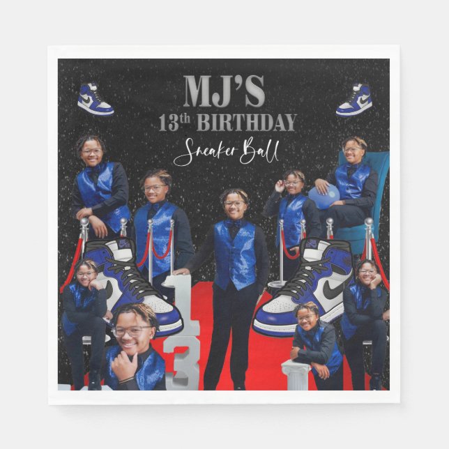 MJ's sneaker boll Pappersservett (Framsidan)