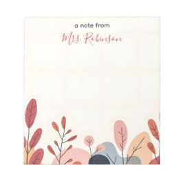 Mjuk Abstrakt Anpassningsbar Lärarvärdering Anteckningsblock