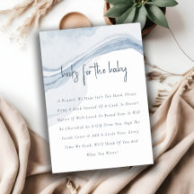 Mjuk Abstrakt Blå Kustböcker För Baby Shower