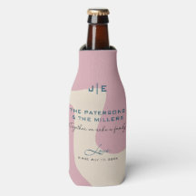 Mjuk Abstrakt, organisk form av Rosa Blue Monogram