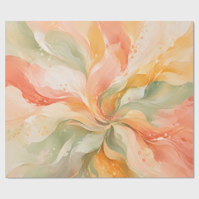 Mjuk Abstrakt Placemat med Blommotiv Presentpapper (Platt)