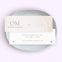 Mjuk Abstrakt Vattenfärginnehavare Visning för avl Mini Visitkort