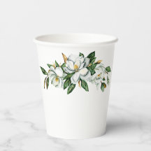Mjuk akvarell Magnolia Grönska Bröllopsdusch