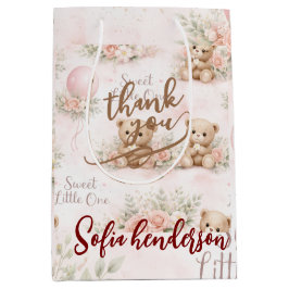 Mjuk akvarellblomma ballongblus björn