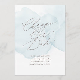 Mjuk akvarelltvätt Uppdatera Datumet Inbjudningar