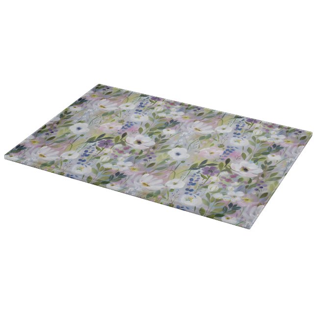 Mjuk Äng Blommig Akvarell (Hörn)
