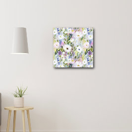 Mjuk Äng Blommig Akvarell Canvastryck