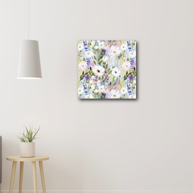 Mjuk Äng Blommig Akvarell Canvastryck (Skapare uppladdad)