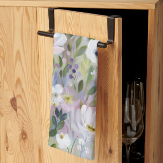 Mjuk Äng Floral Akvarell Kökshandduk