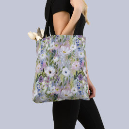 Mjuk äng Floral Akvarell Tygkasse