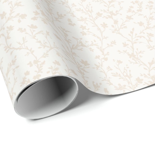 Mjuk äng Mjuk linne - Neutral Presentpapper (Rullad Hörn)