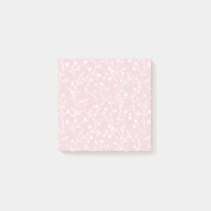 Mjuk äng neutral - rosablommig post-it block