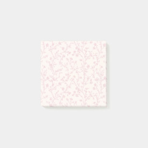 Mjuk äng - rosablommig - neutral post-it block