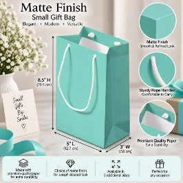 Mjuk Aqua Enfärgad Minimalistisk Presentförpacknin