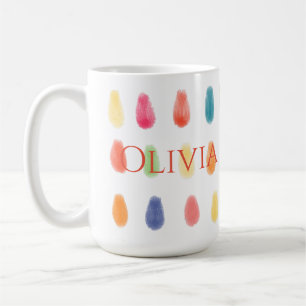 Mjuk ArtyDrops Original Contemporary Färg Mönster Kaffemugg