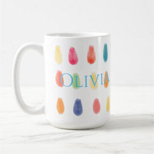 Mjuk ArtyDrops Original Contemporary Färg Mönster Kaffemugg