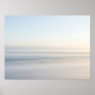 Mjuk Atmosfärisk Horisont Minimalistisk Natur Affi Poster
