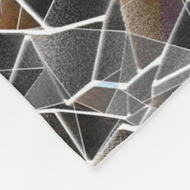 Mjuk av rålax och grått oregelbunden mosaik fleecefilt