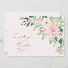 Mjuk babystövel för  Rosa Vår Blommigt Tack Kort