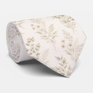 Mjuk Beige Ömtålig Botanisk Slips