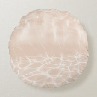 Mjuk Beige Undervattenspool Glam 1 Rund Kudde