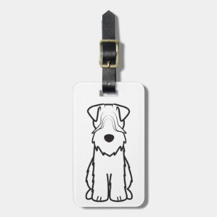 Mjuk bestruken Wheaten Terrier Bagagebricka