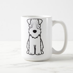 Mjuk bestruken Wheaten Terrierhundtecknad Kaffemugg
