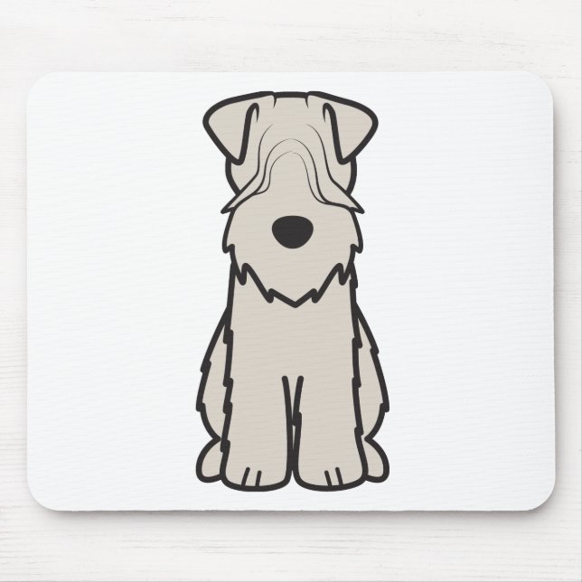 Mjuk bestruken Wheaten Terrierhundtecknad Musmatta (Framsidan)