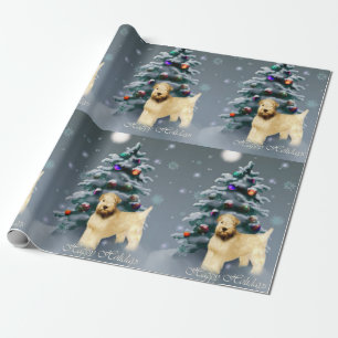 Mjuk bestruken Wheaten Terrierjul Presentpapper