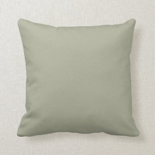 Mjuk bild Pastel Grönt Solid Färg - Olive Sprig Kudde