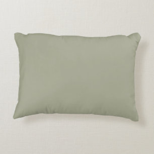 Mjuk bild Pastel Grönt Solid Färg - Olive Sprig Prydnadskudde