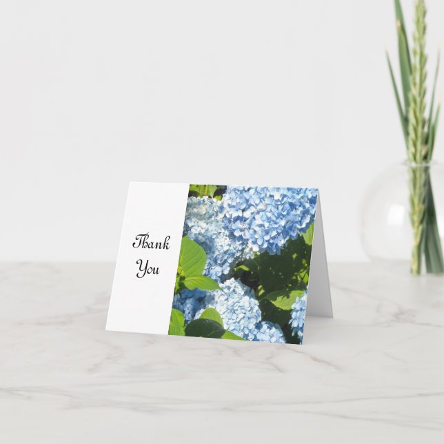 Mjuk Blå Hydrangea Tack (Framsida)