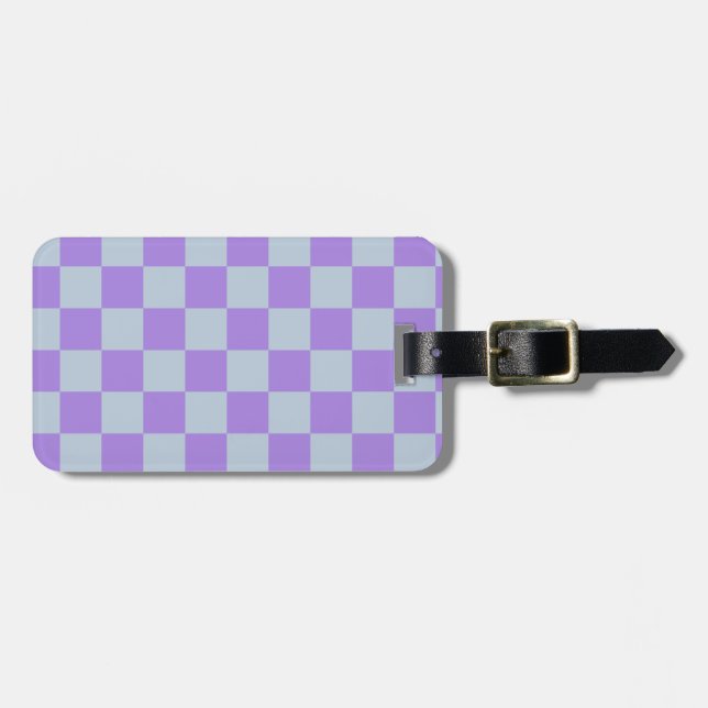 Mjuk blå och lavender Kontrollerad Bagagebricka (Horisontell Framsida)