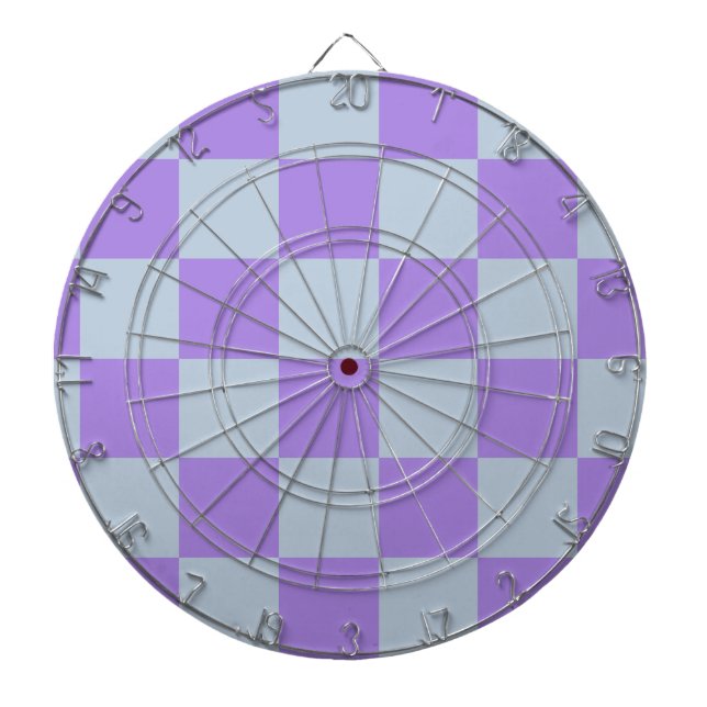 Mjuk blå och lavender Kontrollerad Darttavla (Framsidan)