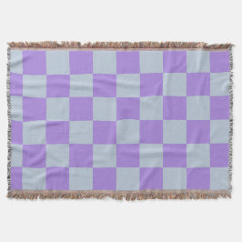 Mjuk blå och lavender Kontrollerad Filt