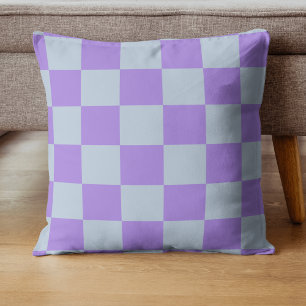Mjuk blå och lavender Kontrollerad Kudde