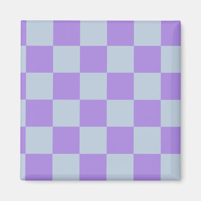 Mjuk blå och lavender Kontrollerad Magnet (Framsidan)