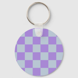 Mjuk blå och lavender Kontrollerad Nyckelring