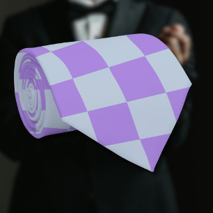 Mjuk blå och lavender Kontrollerad Slips