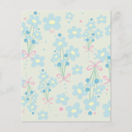 Mjuk blå och Rosa harmoni Flygblad