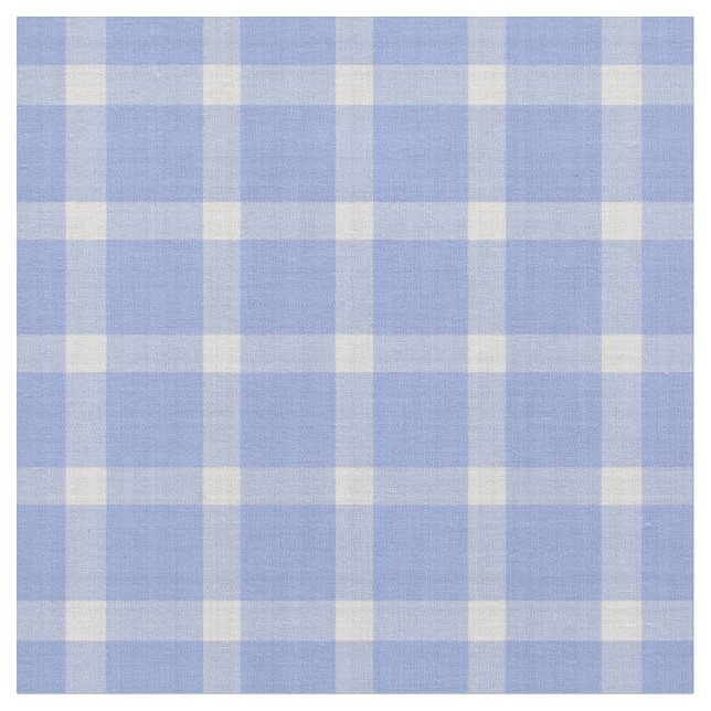 Mjuk blå och vit sommar-rutig mönster tyg (Närbild)