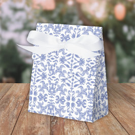 Mjuk blå och vit Vintage Presentaskar