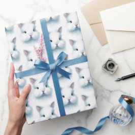 Mjuk, blå pastellfärgsomformning Papper omformning Presentpapper